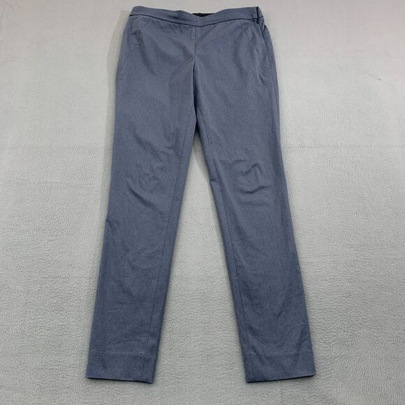 Ministry Of Supply Womens Size 4 Pants Tapered Leg Side Zip Stretch Blue - Picture 1 of 16
